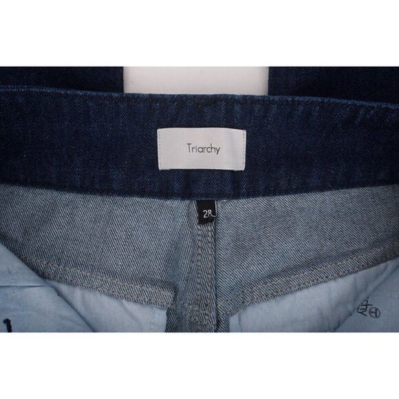 Triarchy Womens High Waisted Button Jeans Medium Indigo Sz US 6 EU 28 New - Picture 7 of 8